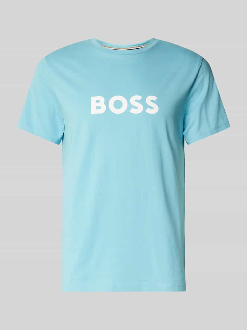 Boss T-shirt met labelprint