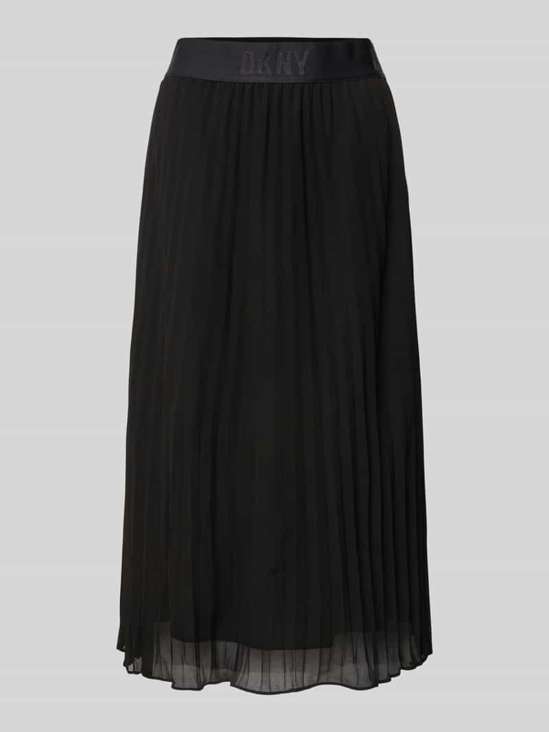 DKNY Midirok met elastische band met label