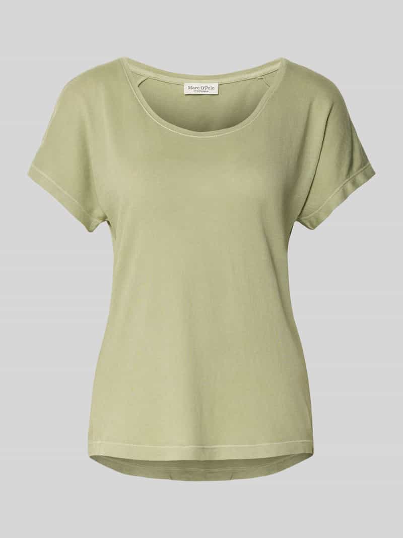 Marc O'Polo Relaxed fit T-shirt van een mix van katoen en viscose