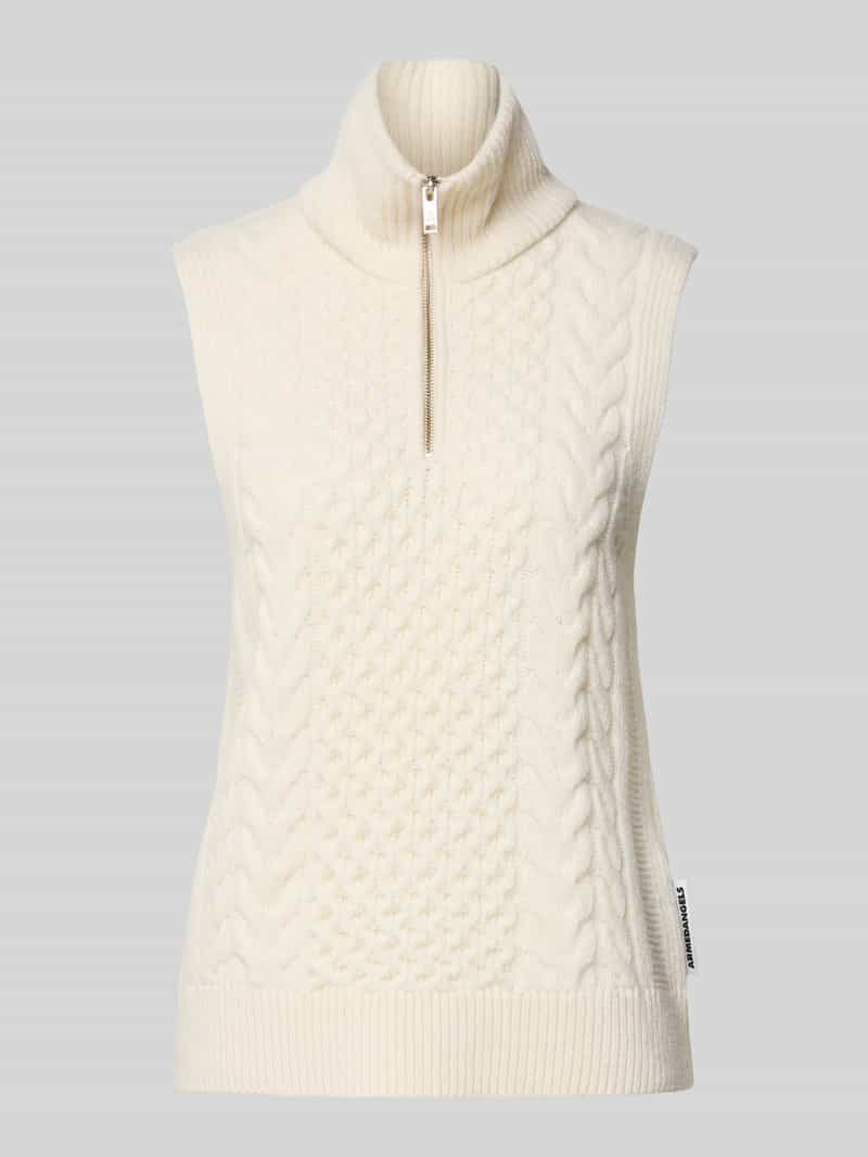 ARMEDANGELS Relaxed fit spencer van pure wolmix model 'OLAIAAS CABLE'