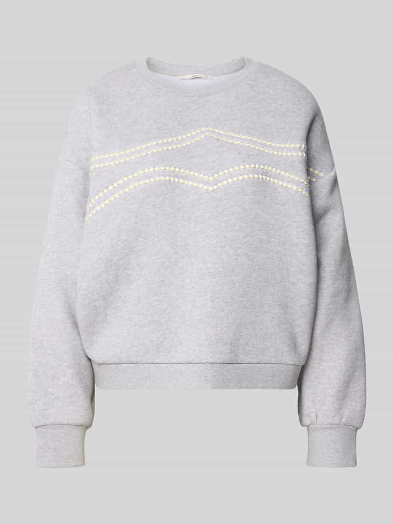 oversized sweatshirt met ronde hals