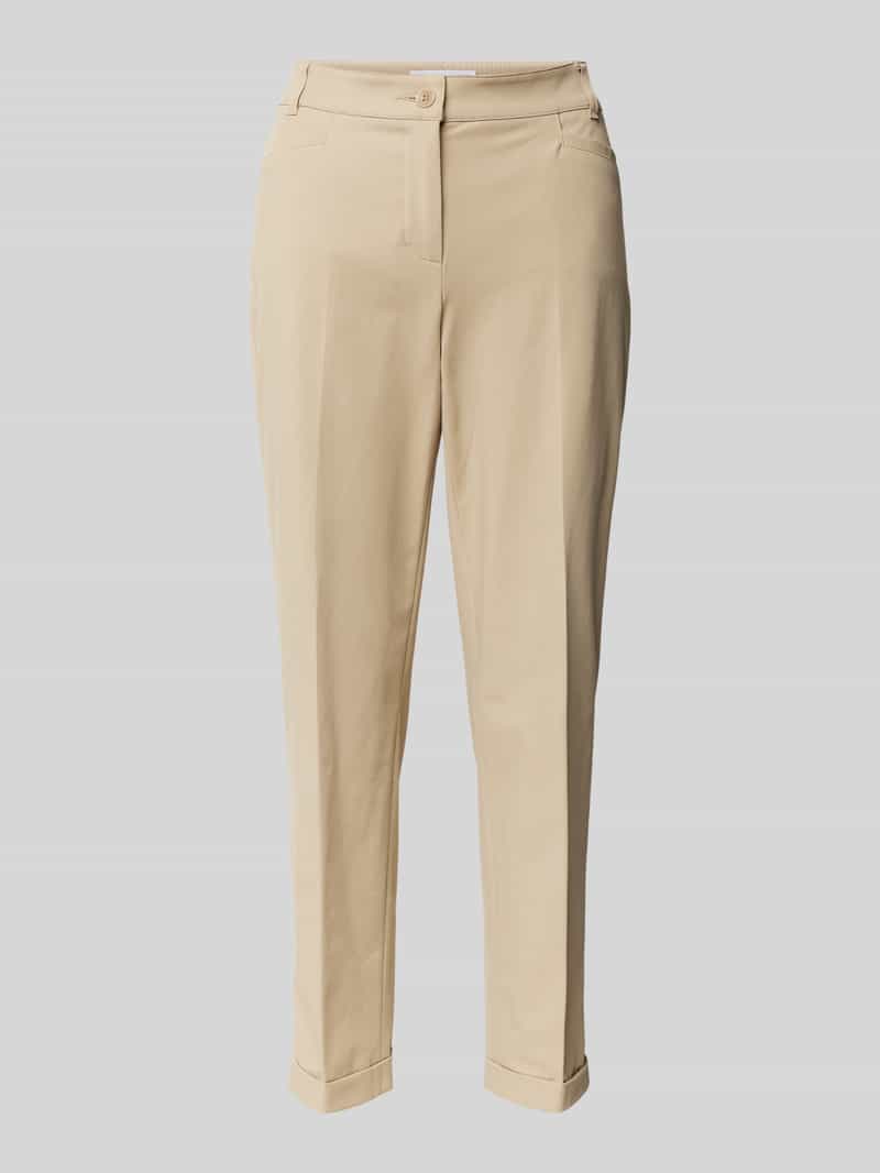RAFFAELLO ROSSI Regular fit stoffen broek met verkort model