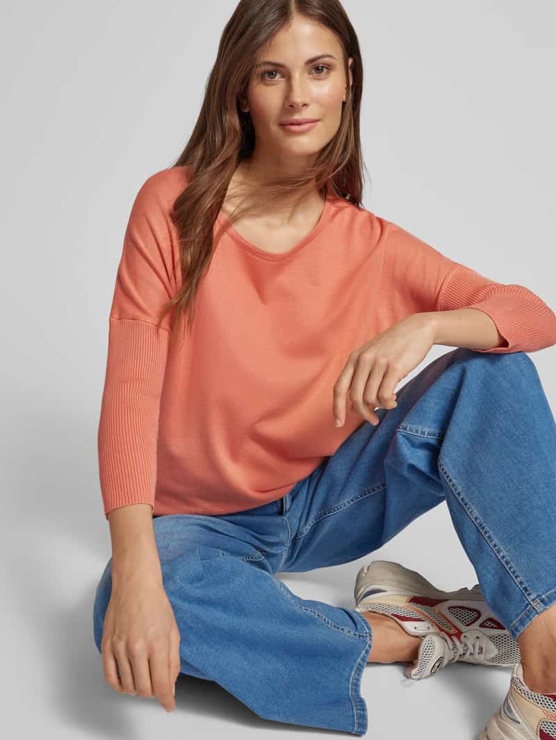FREE QUENT Gebreide pullover met 3 4-mouwen model 'JONE'
