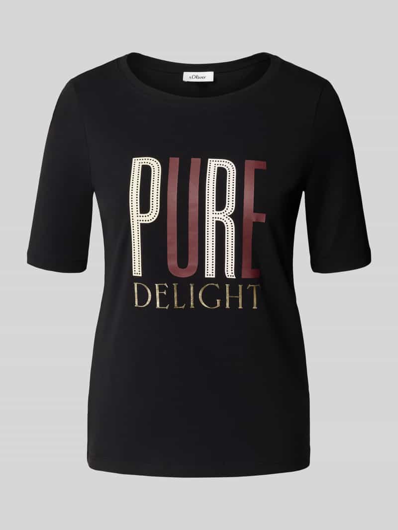 s.Oliver RED LABEL Regular fit T-shirt van katoenmix