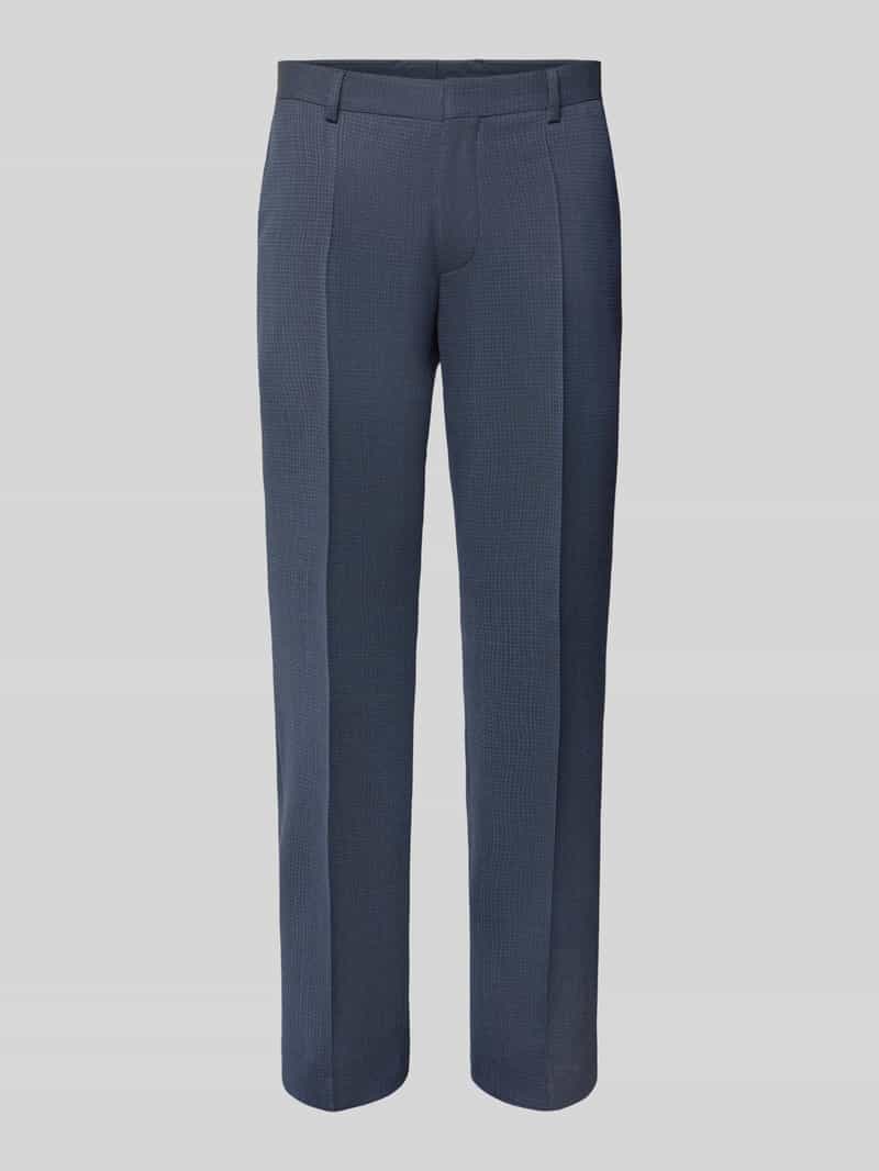 Boss Regular fit pantalon met persplooien model 'Lenon'