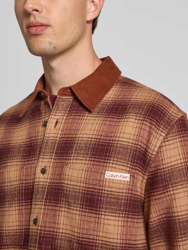 Calvin Klein Jeans Slim fit overhemdjack met borstzakken