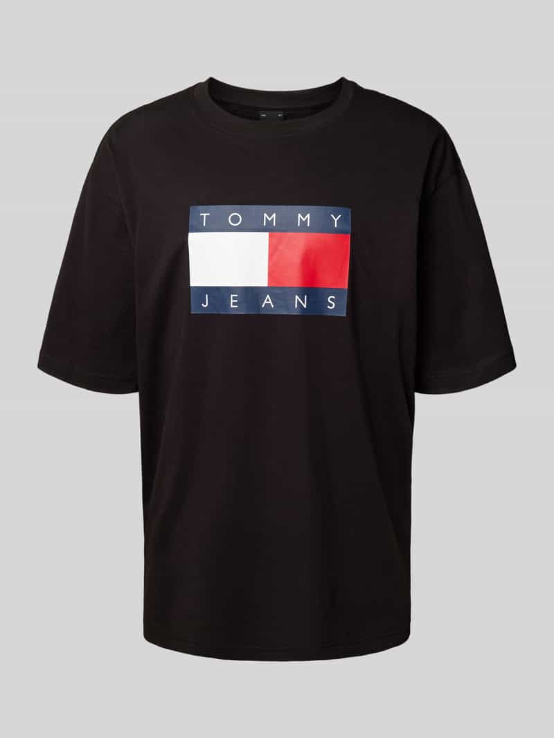 Tommy Jeans T-shirt met labelprint model 'SKATE'