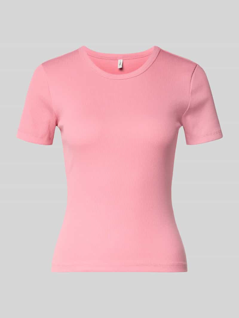 Only Slim fit T-shirt van katoenmix model 'VAL LIFE'