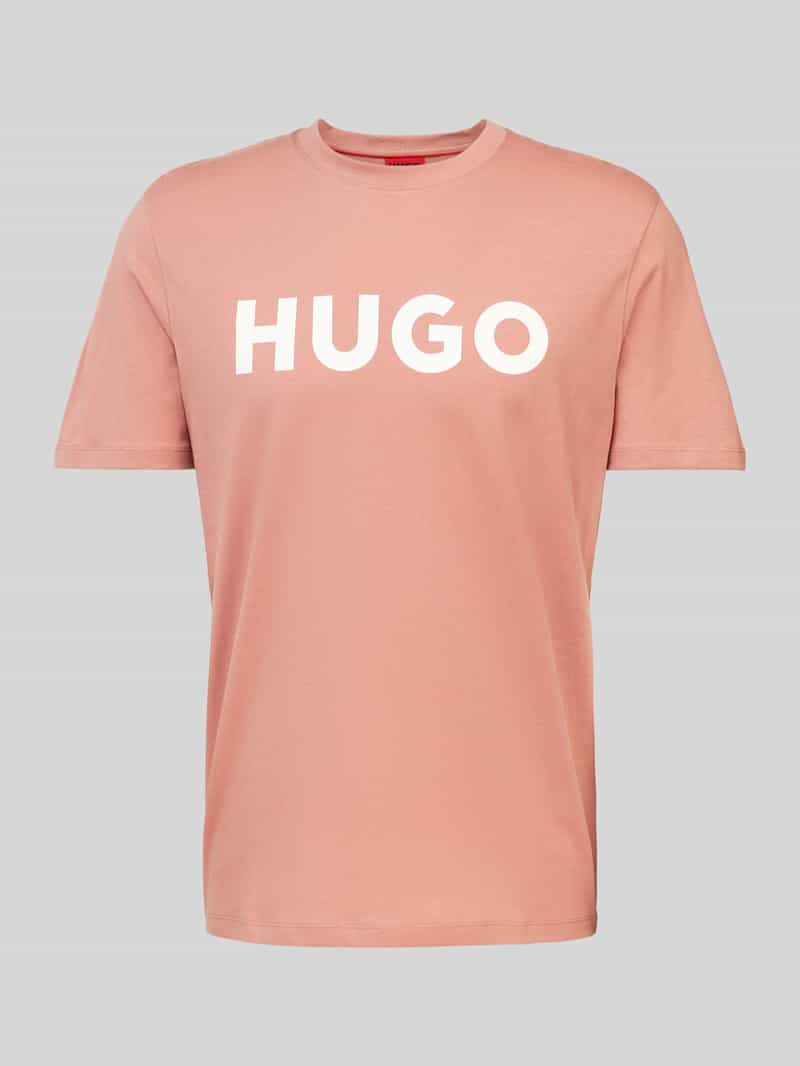 HUGO T-shirt met labelprint model 'DULIVIO'