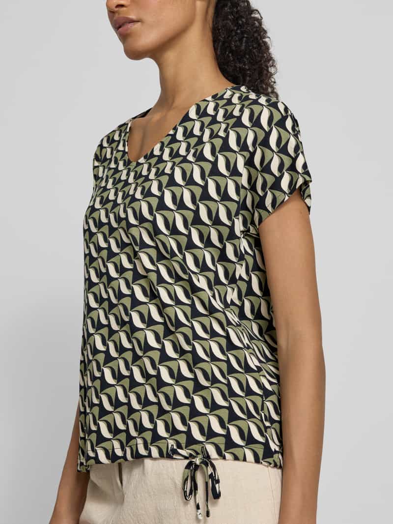 Betty Barclay T-shirt in all-over look met V-hals