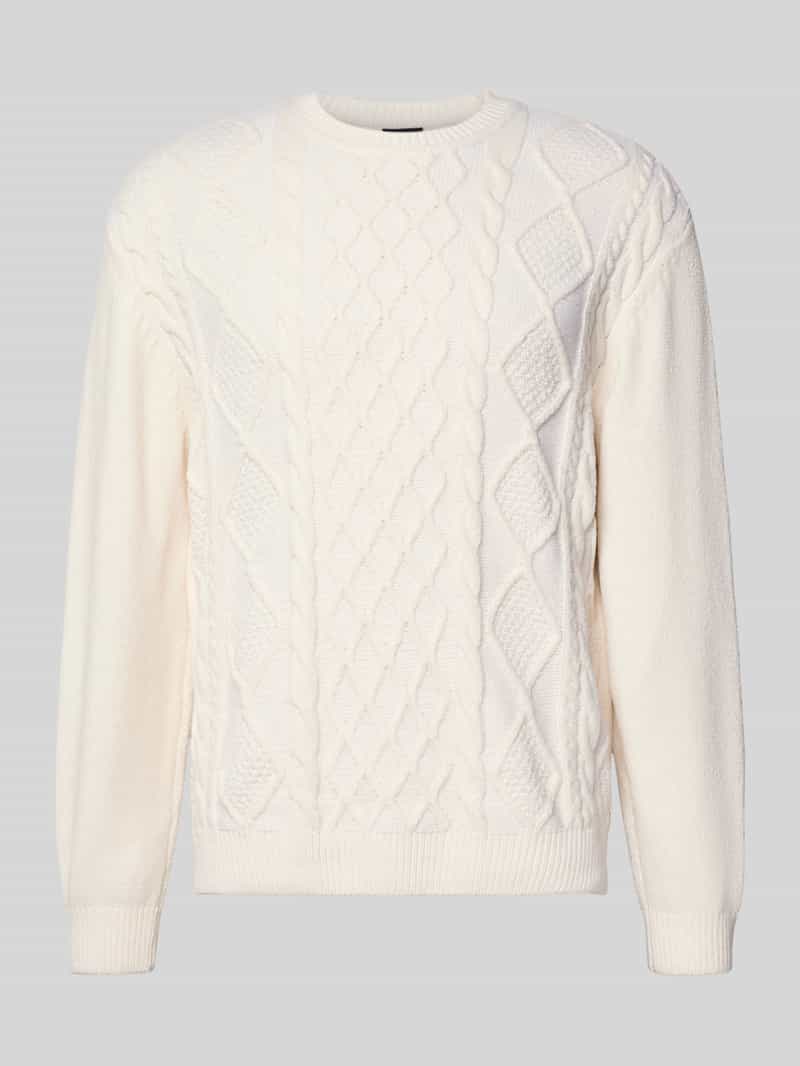 Armani Exchange Gebreide pullover met ribboorden