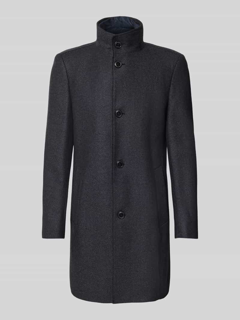 Boss Slim fit lange wollen jas van wolmix model 'HYDE'