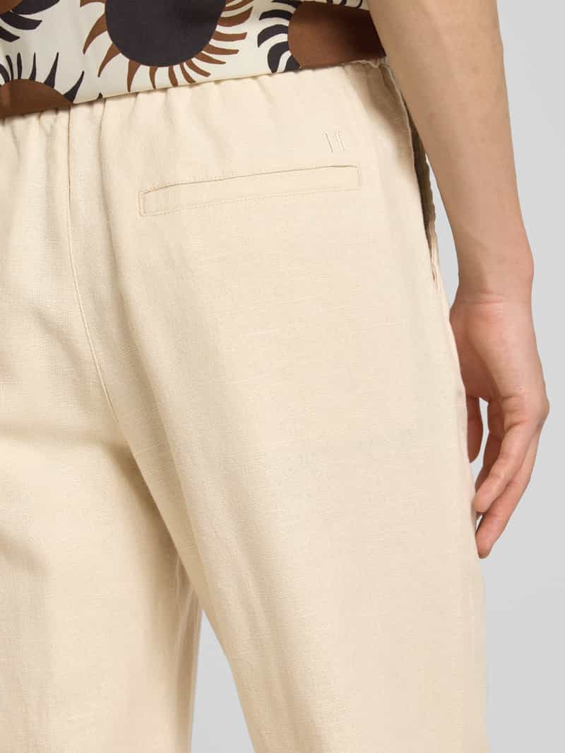 Les Deux Regular fit linnen broek met steekzakken model 'Patrick'