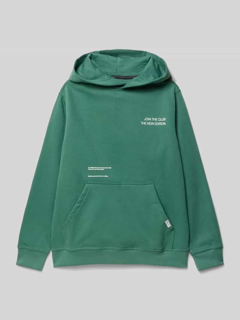 Garcia Regular fit hoodie met logopatch
