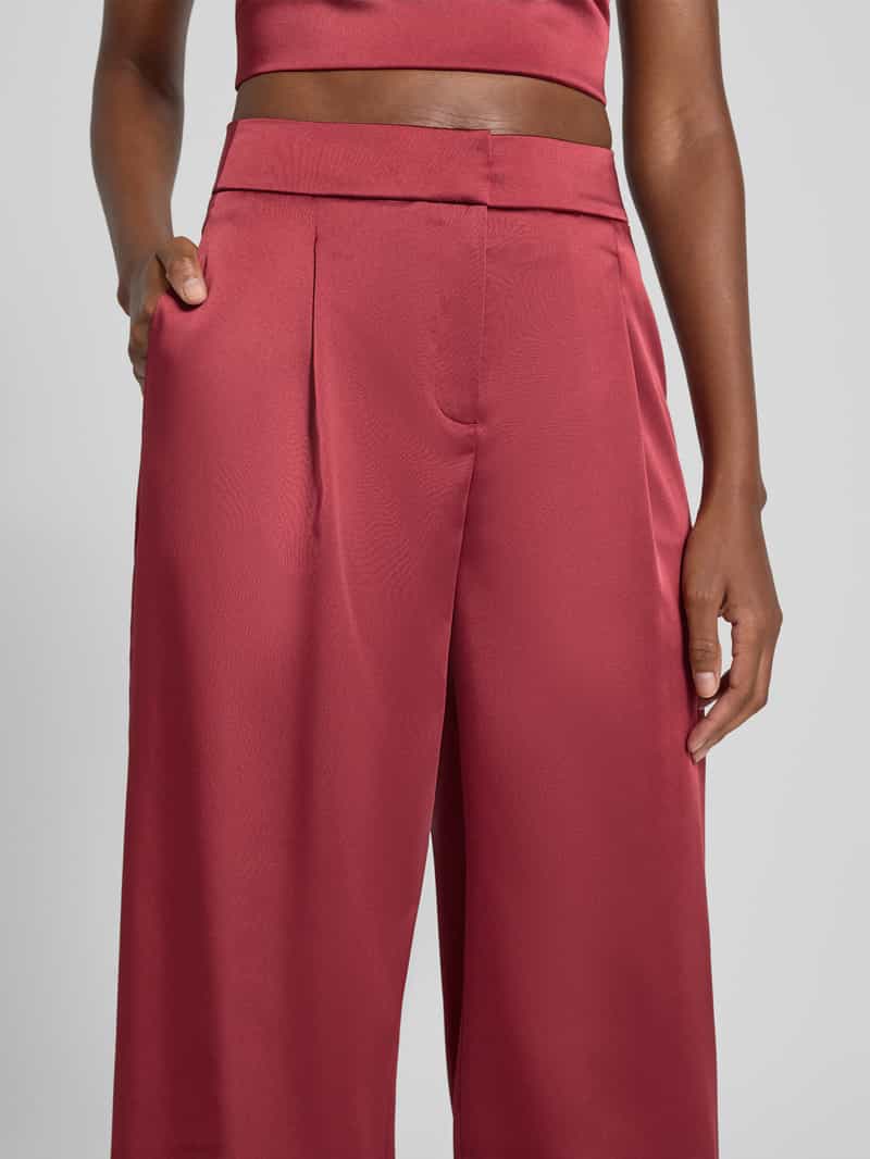 Jake*s Cocktail Wide leg pantalon met bandplooien