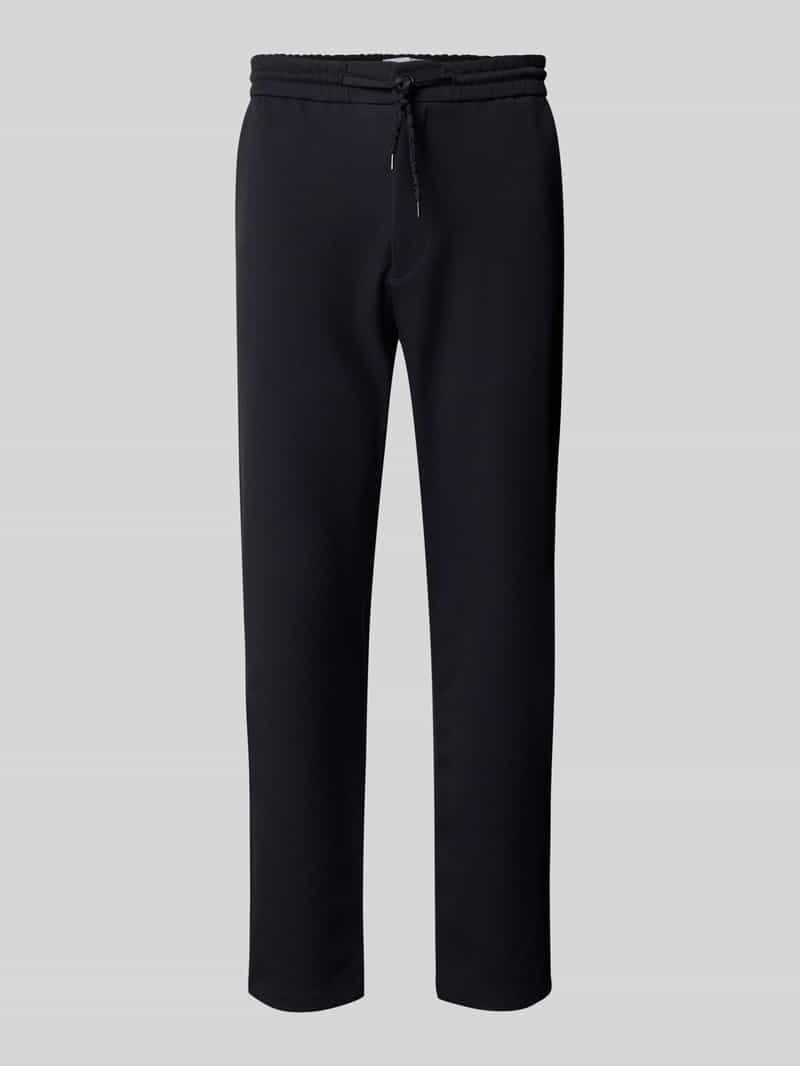 Les Deux Tapered fit stoffen broek met tunnelkoord model 'Como'