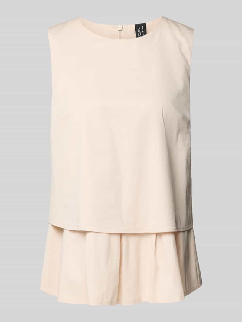 Marc Cain Regular fit blousetop in laagjeslook
