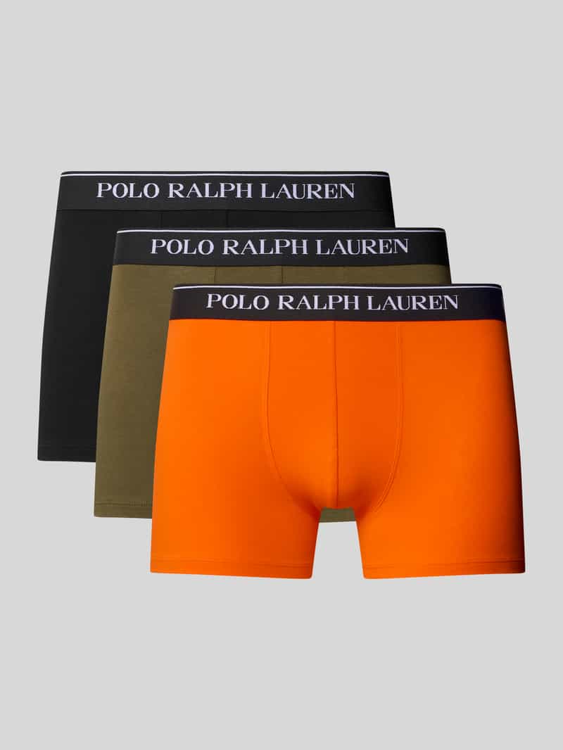 Polo Ralph Lauren Underwear Boxershort met elastische band met logo in een set van 3 stuks