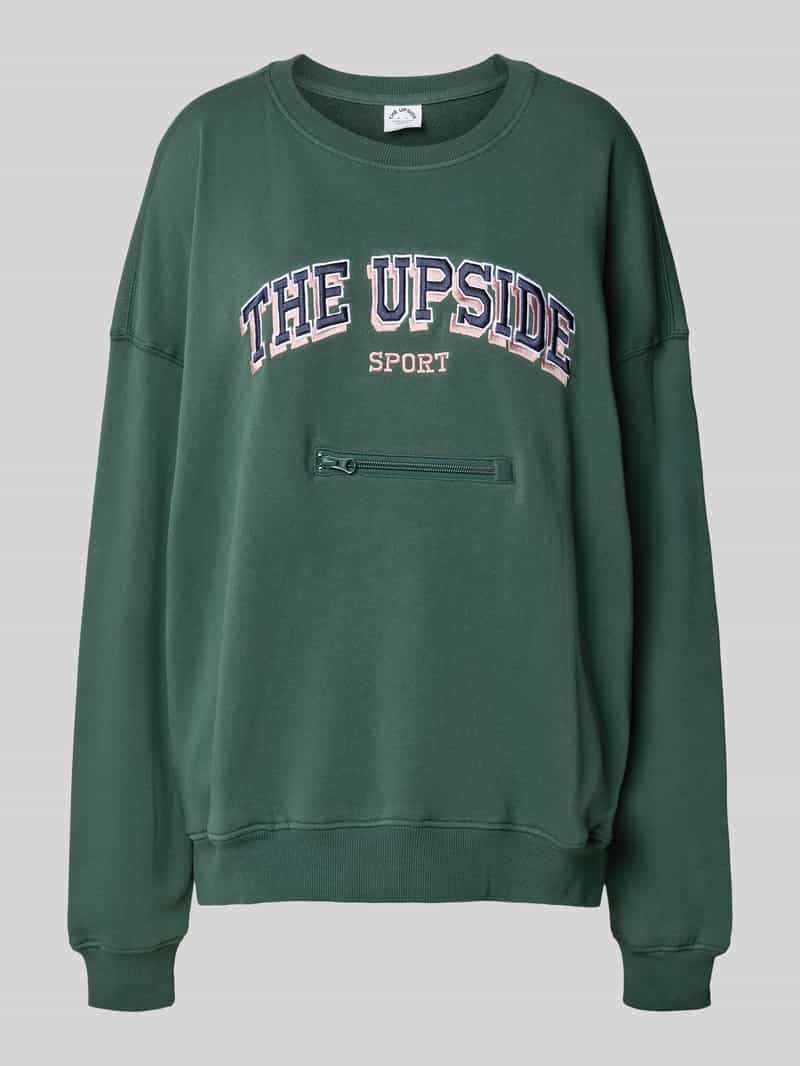 The Upside Relaxed fit sweatshirt met labelstitching