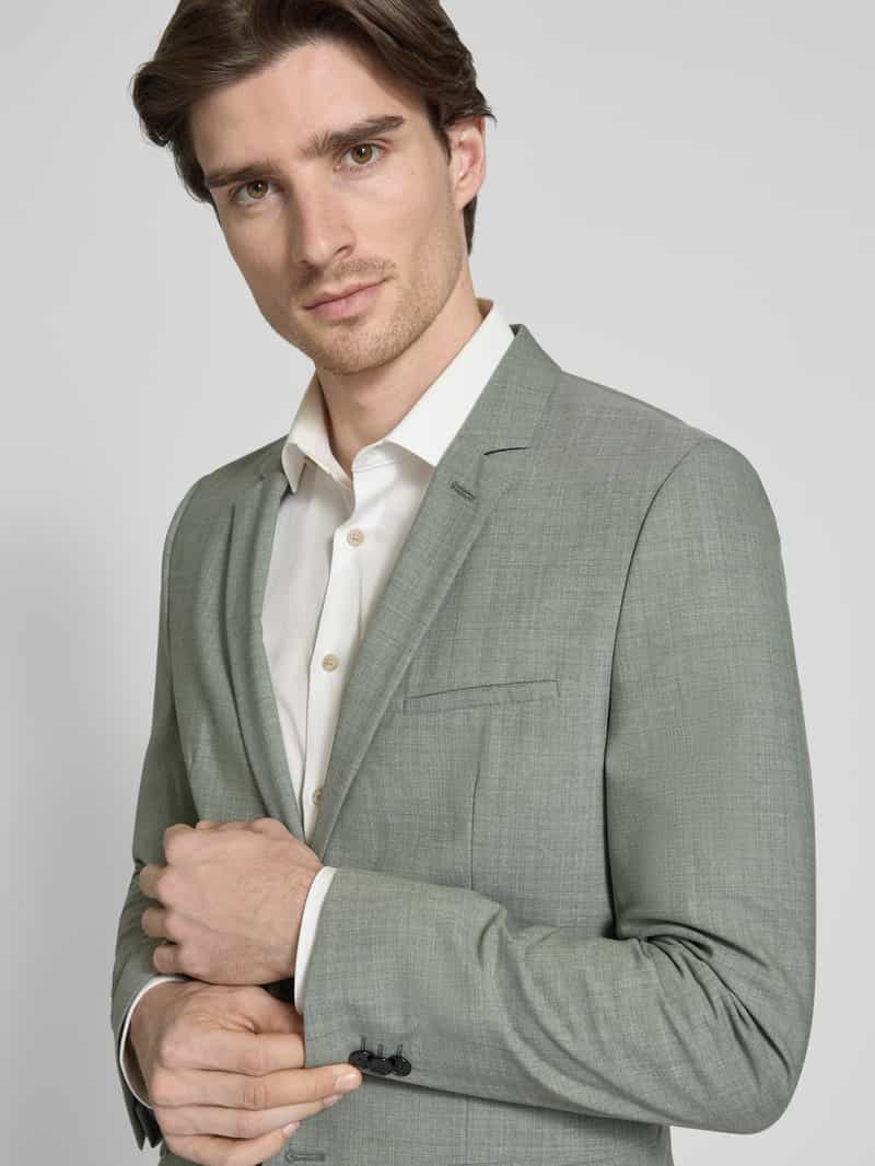 HUGO Slim fit 2-knoops colbert met reverskraag model 'Arti'