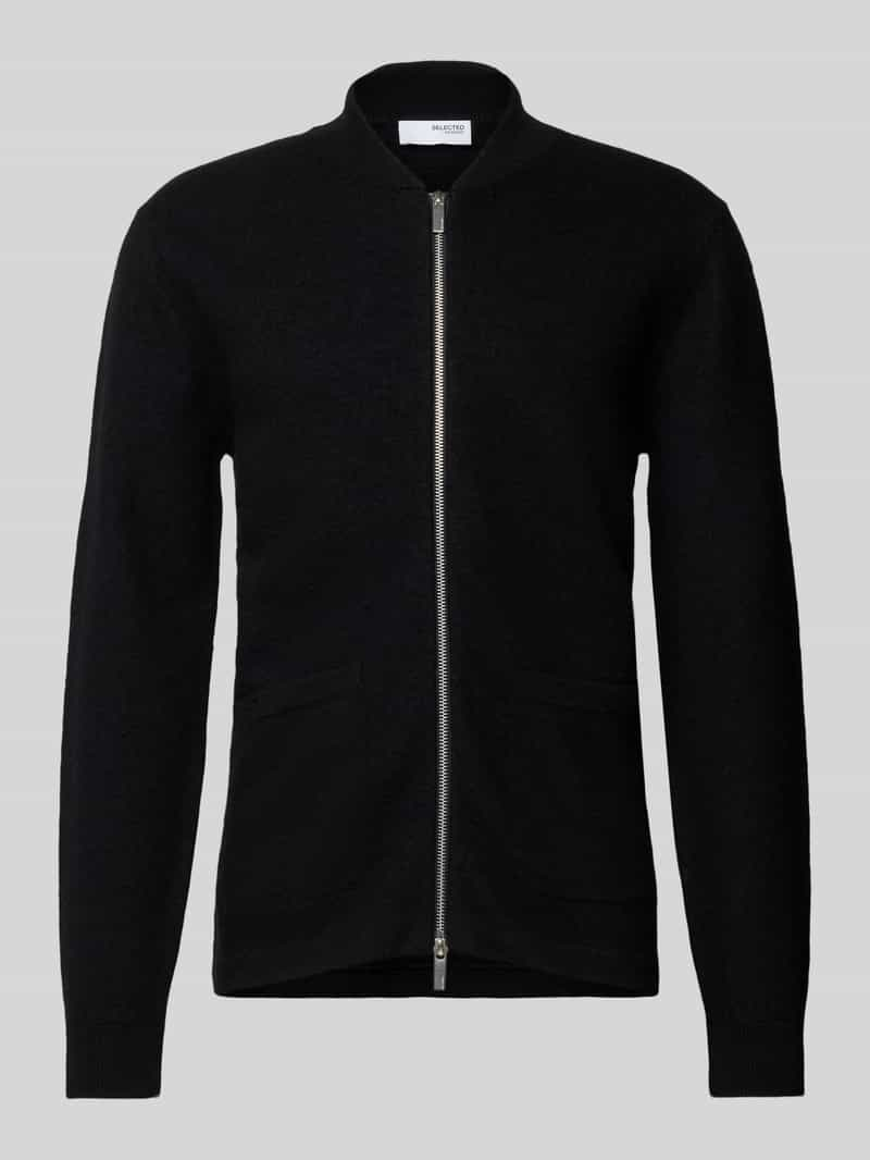 Selected Homme Cardigan met tweewegsritssluiting, model 'REASON'