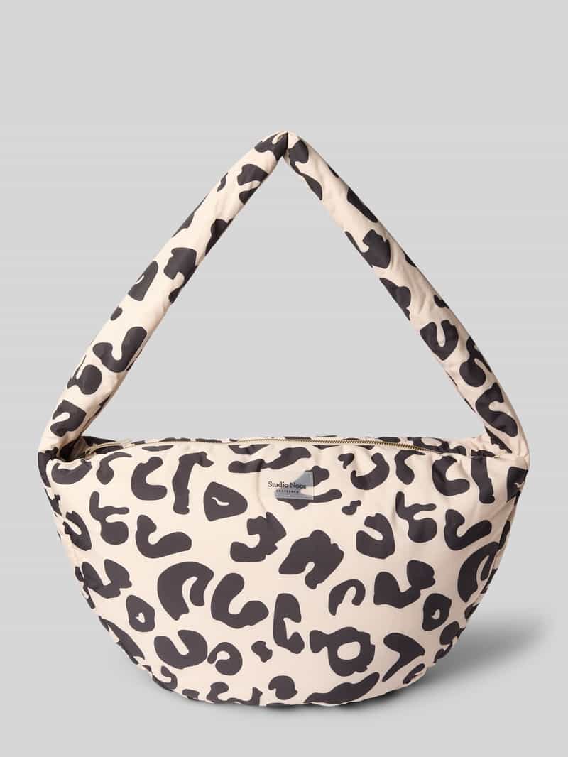 STUDIO NOOS Schoudertas met labelpatch model 'Holy Cow'