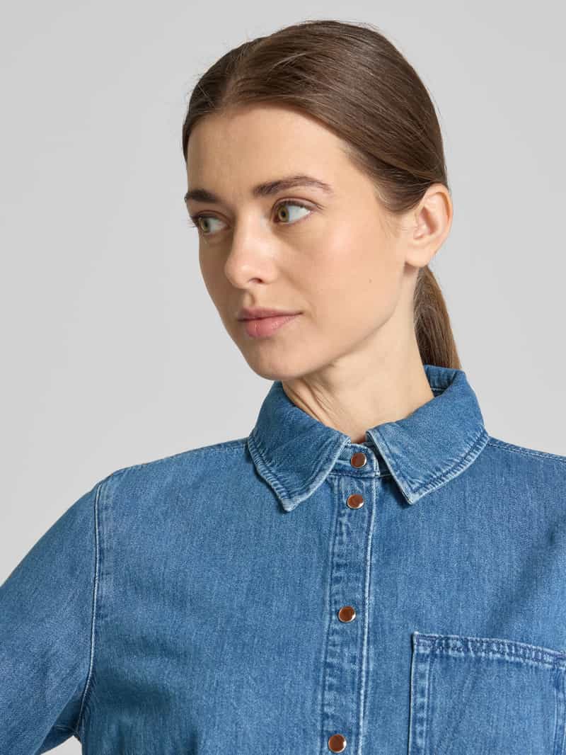 ARMEDANGELS Regular fit jeansblouse met borstzak model 'AURELAA'