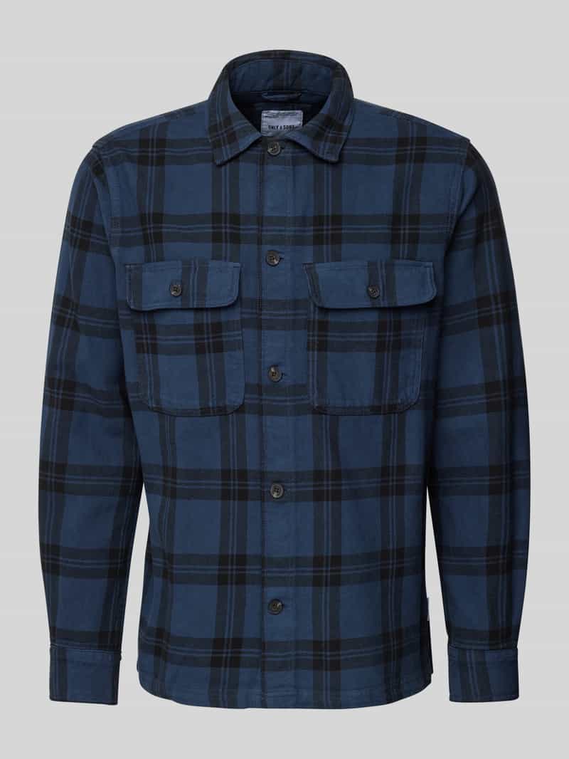 Only & Sons Regular fit vrijetijdsoverhemd met new-kentkraag model 'OLIVER'