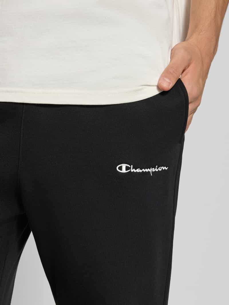 Champion Straight fit sweatpants met logostitching model 'Icons'
