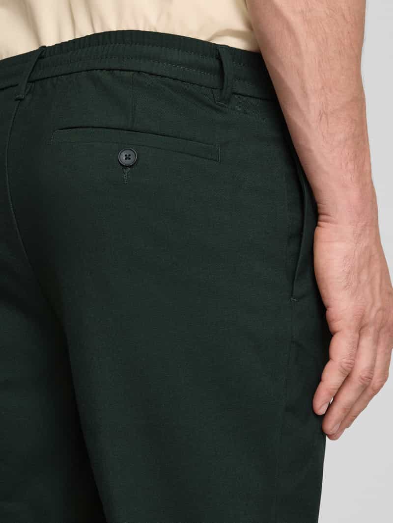 Selected Homme Tapered fit stoffen broek met viscose model 'LEROY'