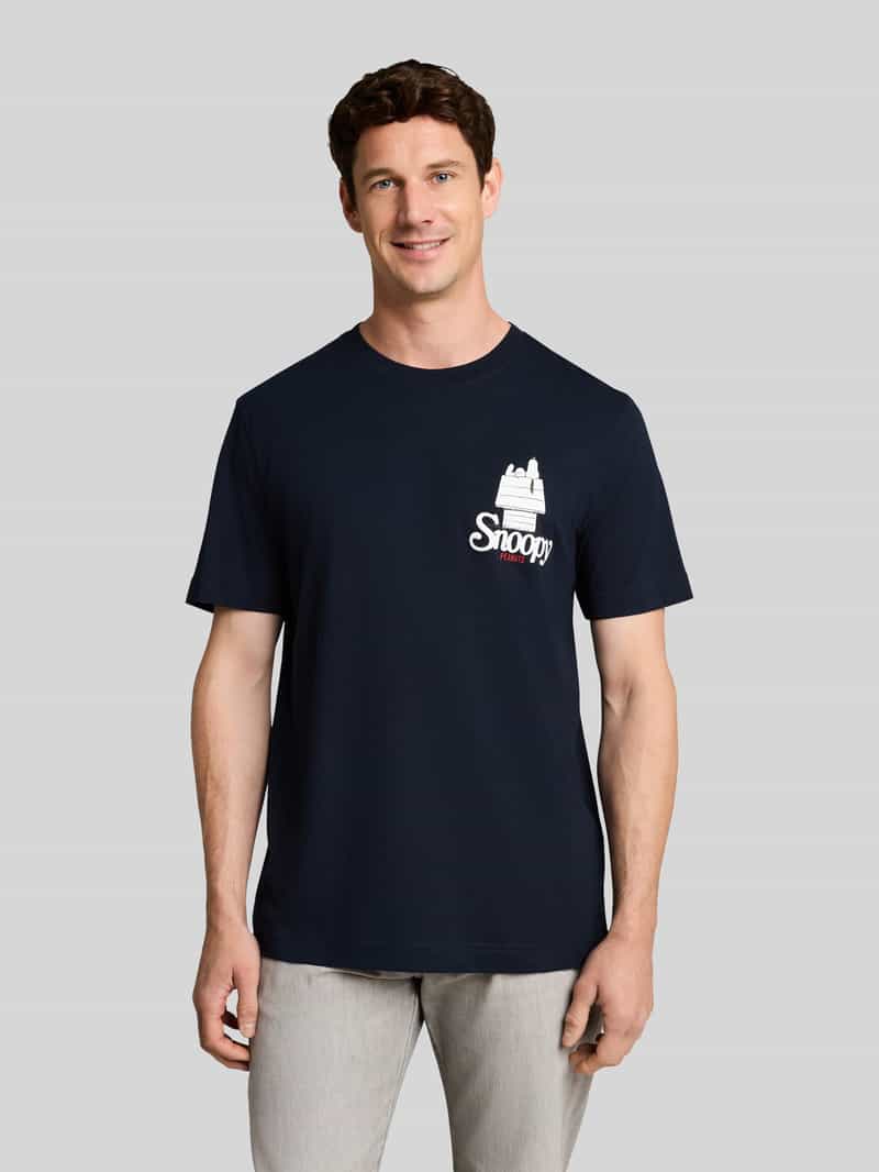 Tom Tailor regular fit t-shirt van puur katoen met peanuts -print