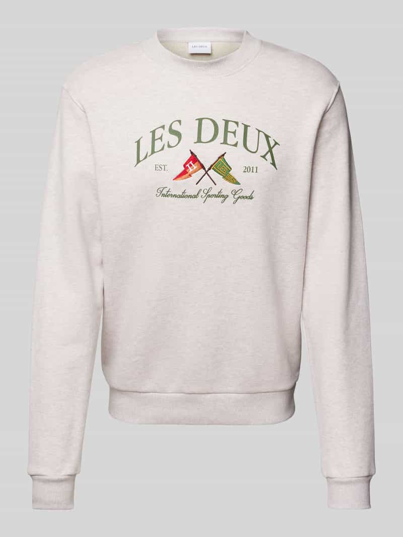 Les Deux Sweatshirt met labelstitching model 'Ivy'
