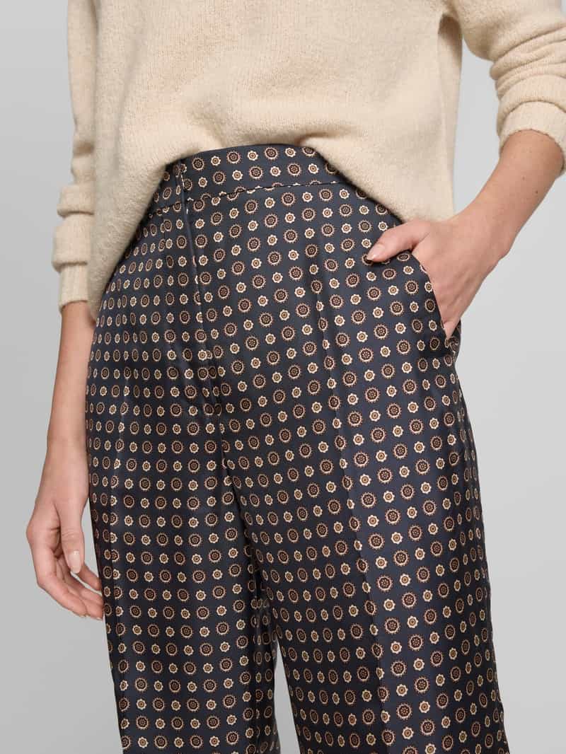 Max Mara Studio Regular fit stoffen broek van pure zijde model 'FAUNA'