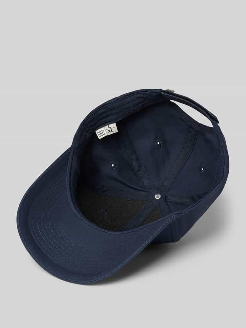 Knowledge Cotton Apparel Baseballpet met labeldetail