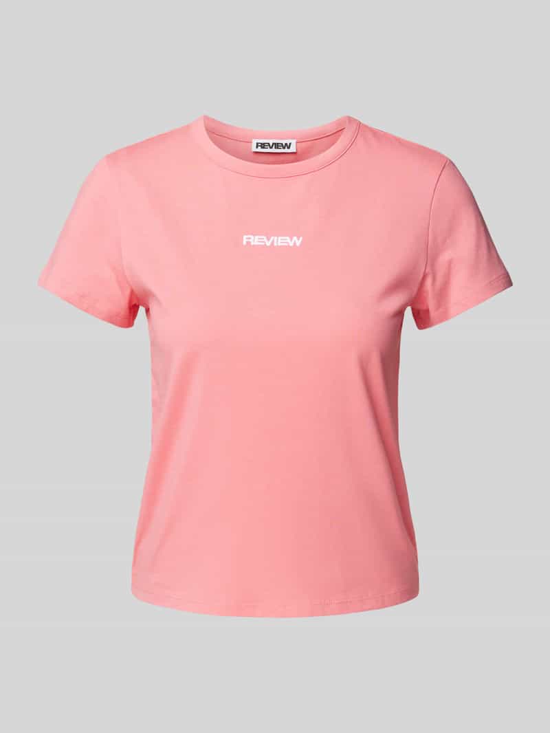 T-shirt met labelprint