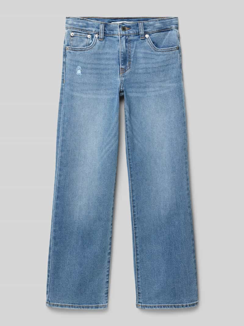 Levi s Kids Wide leg jeans met labelpatch
