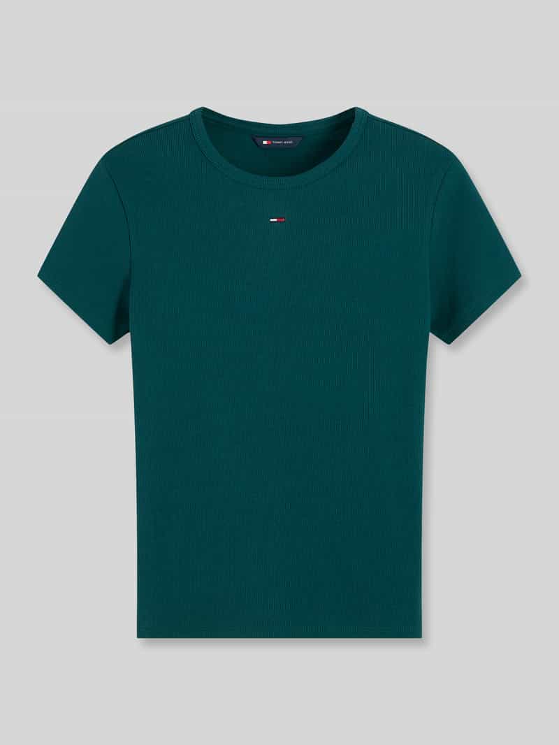 Tommy Jeans Slim fit t-shirt van katoenmix