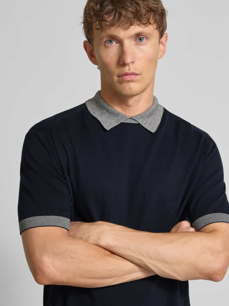 Armani Exchange Regular fit poloshirt met contrastgarnering