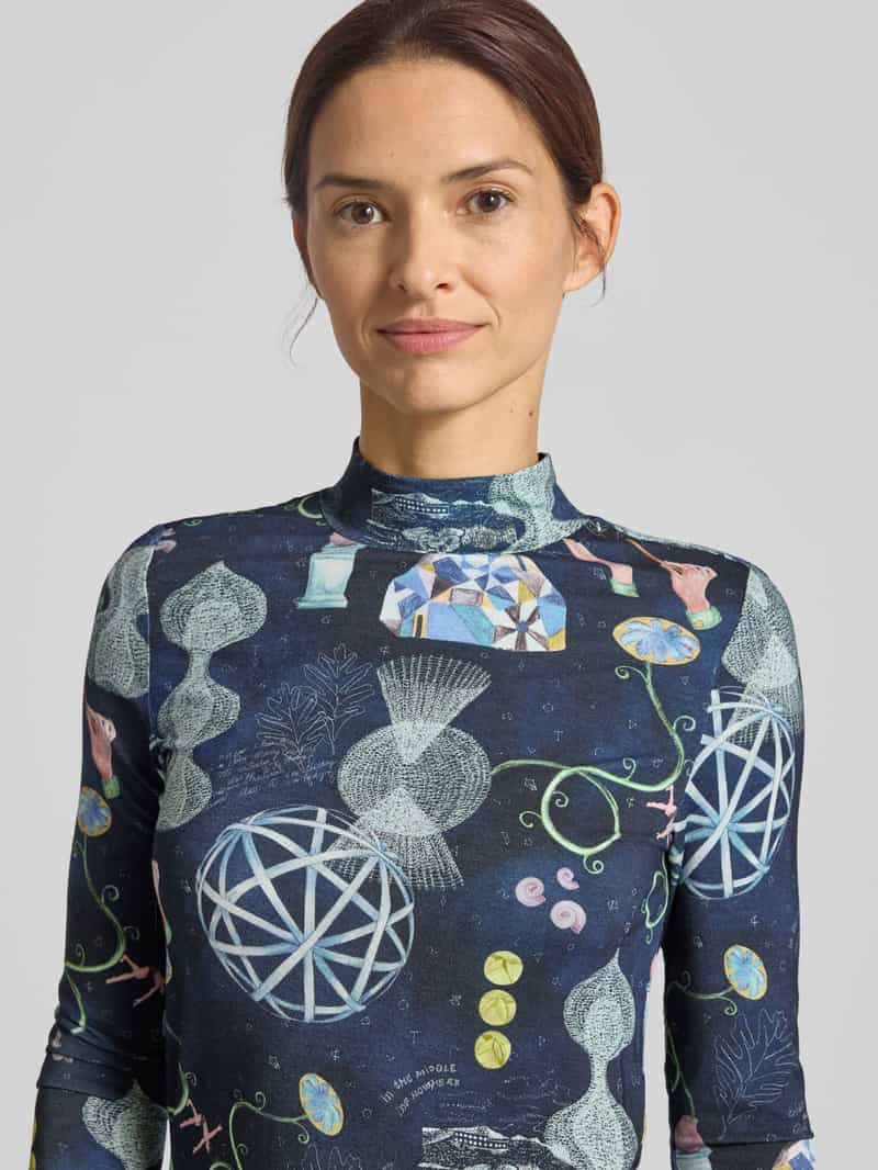 Scotch & Soda Shirt met lange mouwen en opstaande kraag