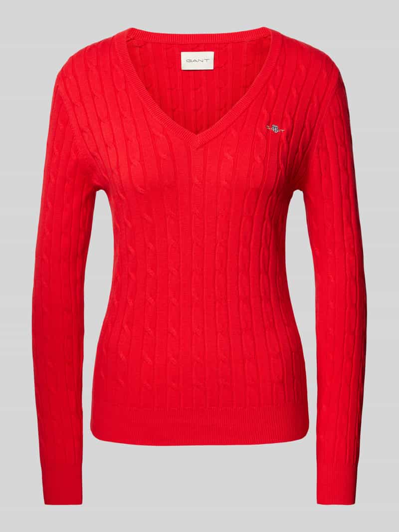 Gant Gebreide pullover met ribboorden