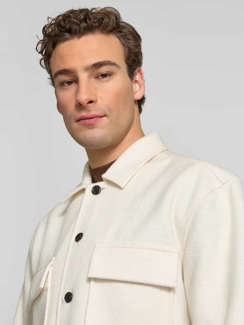 CK Calvin Klein Overhemdjack met wol en klepzakken