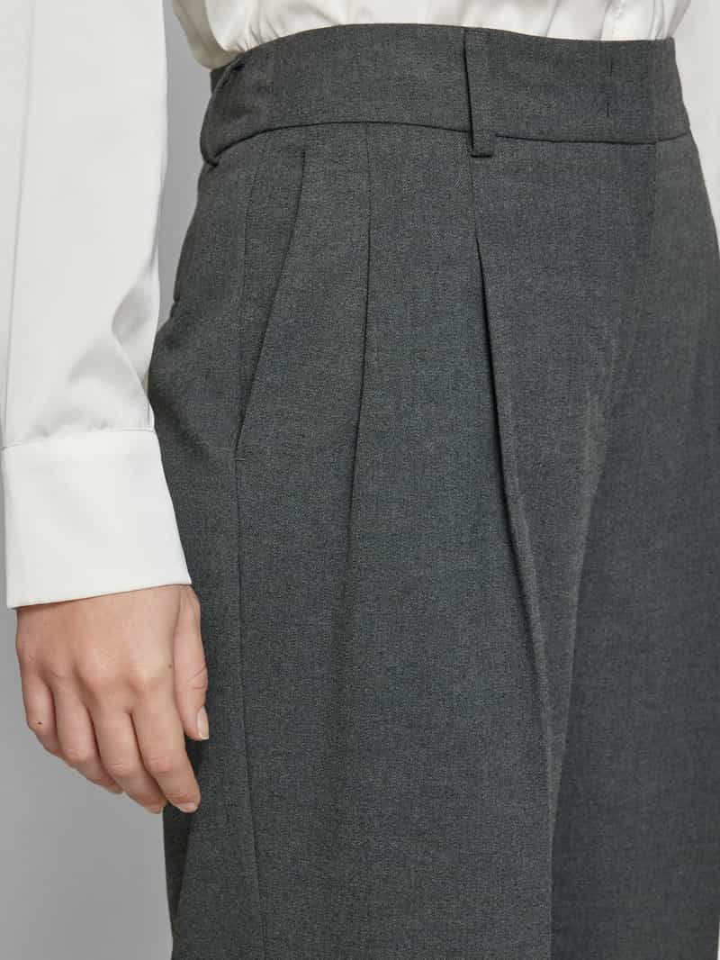 Christian Berg Woman Selection Baggy fit stoffen broek met persplooien