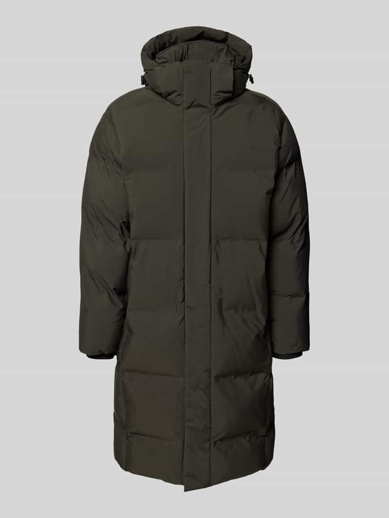 lindbergh Gewatteerde lange jas met capuchon model 'Recycled padded coat'