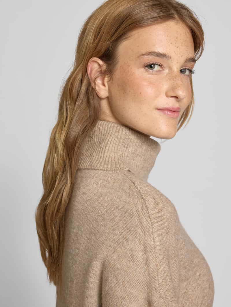 Pieces Oversized gebreide jurk met wol model 'MALOU'