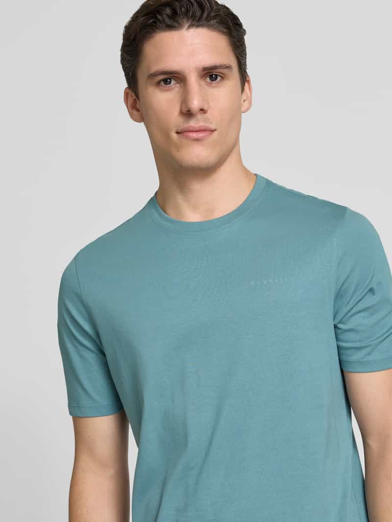 Bugatti T-shirt met labelprint