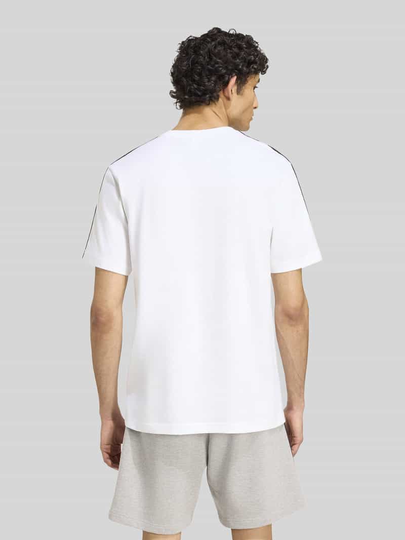 Adidas Regular fit t-shirt van puur katoen model 'M 3S SJ LC T' wit, foto 4