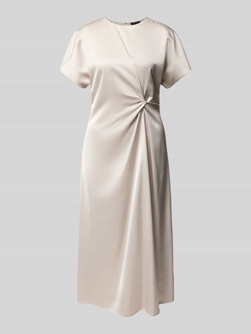 comma Midi-jurk van viscosemix met knoopdetail