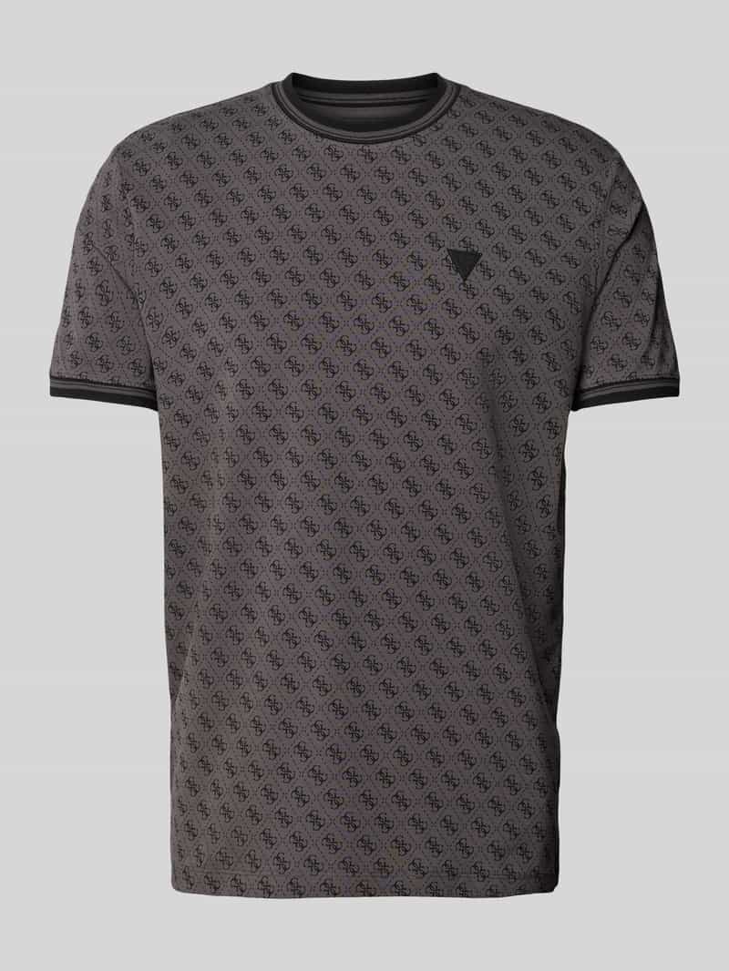 Guess Activewear T-shirt met elastische mouwboorden model 'MARSHALL'