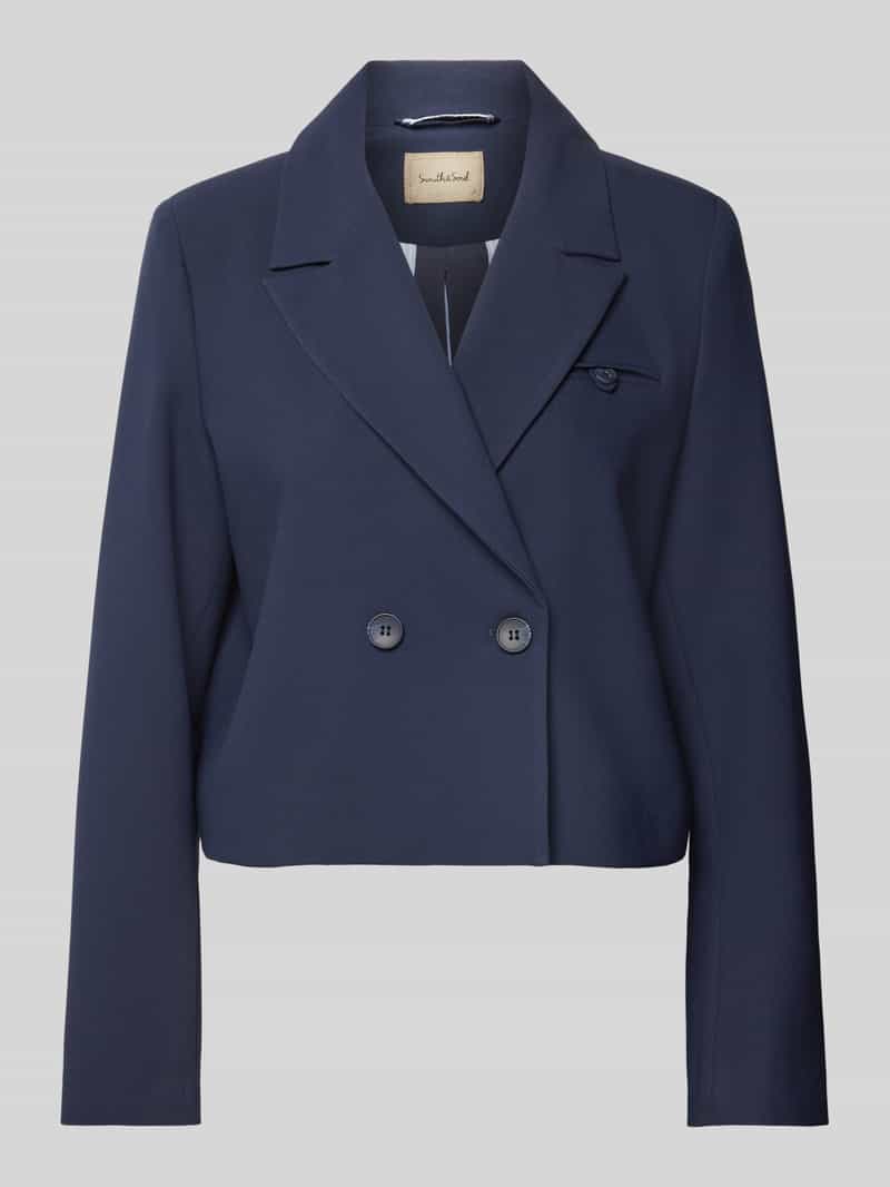 Smith and Soul Korte blazer in effen design