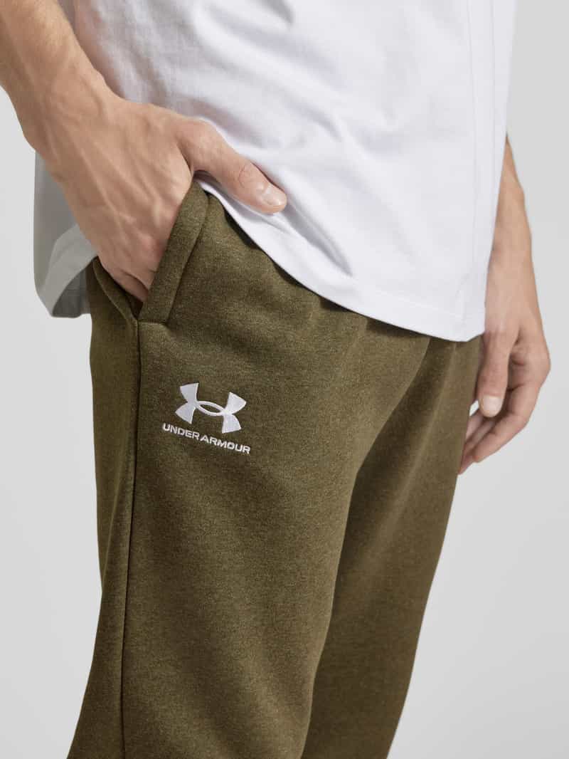 Under Armour Regular fit sweatpants met labelstitching